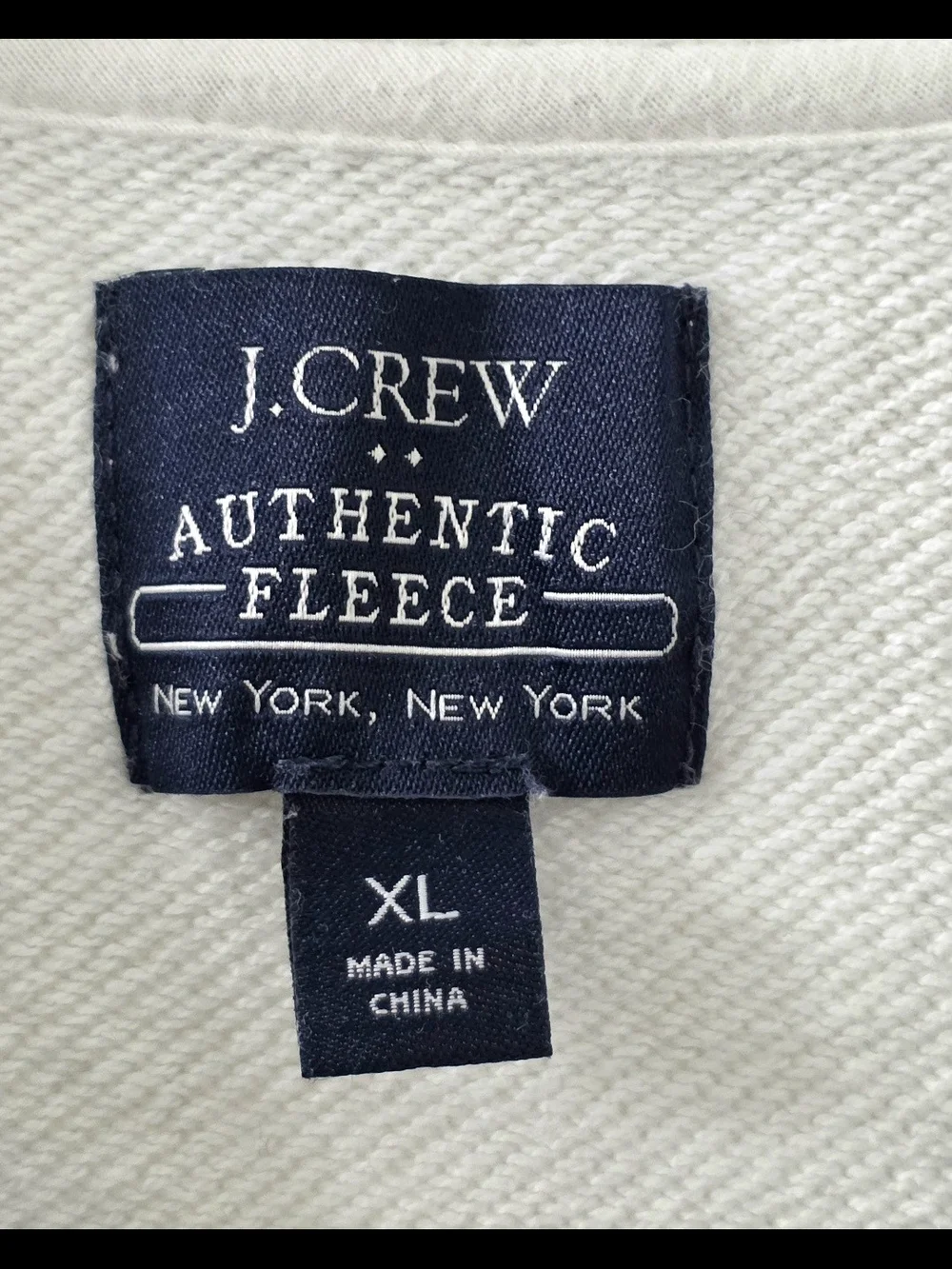 J Crew Mens Raglan Sweatshirt Colorblock Crewneck SIze XL Grey Cream Minimalist